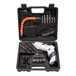 HILDA 47 pezzi / set mini cacciavite multifunzione agli ioni di litio (bianco)