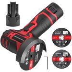 HILDA 12V 3 pollici smerigliatrice angolare agli ioni di litio per la casa tagliatrice e levigatrice, spina europea, modello: confezione in cartone con 1 batteria