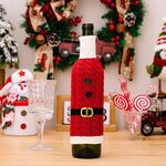 Decorazioni per il ristorante del festival della copertura della bottiglia di vino lavorata a maglia di Natale (cintura)