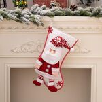 Forniture per decorazioni natalizie Borsa regalo per calze di Natale con cartoni animati (Anziano)