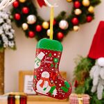 Ciondoli decorativi per albero di Natale Confezione regalo natalizia in latta a forma di stock, stile: Pupazzo di neve