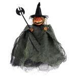 Ciondolo per bambola di zucca del terrore di Halloween, casa stregata, decorazione per fantasmi appesi (verde)
