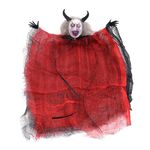 Decorazioni di Halloween Horror Evil Ghost Doll Ciondolo Decorazione della casa stregata Puntelli (Rosso)