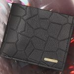 MenBense Portafoglio da uomo Portamonete casual Fermasoldi di grande capacità, Stile: 555-6 (Nero)