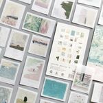 50 pezzi/pacco adesivi per manuale piccoli adesivi freschi materiale per diario fai da te, stile: elogio della gioventù