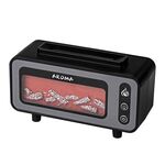 Umidificatore d'aria per aromaterapia con fiamma da camino da 200 ml USB Diffusore di oli essenziali colorati per luce notturna (nero)