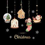 Decorazione della finestra di Natale Poster Adesivi murali in vetro con Babbo Natale Alce Fiocco di neve, Stile: SD-2206 45x60 cm