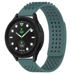 Per Samsung Galaxy Watch 5 Pro Golf Edition Cinturino in silicone traspirante con punti 3D da 20 mm (verde oliva)