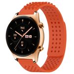 Per Honor Watch GS 3 Fori da 22 mm Cinturino in silicone traspirante con punti 3D (arancione)