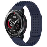 Per Honor Watch GS Pro Cinturino in silicone traspirante con punti 3D da 22 mm (blu notte)