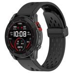 Per Garmin Enduro 2 / Enduro Fori a sgancio rapido Cinturino in silicone con fibbia magnetica (Nero)