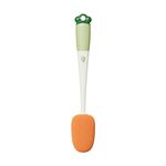 Spazzola per il lavaggio della tazza multifunzionale per uso domestico a manico lungo Spazzola per la pulizia 3 in 1 a forma di carota (verde)