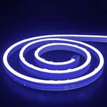 Set di strisce morbide in silicone al neon flessibile USB da 2 m 5 V LED (blu)