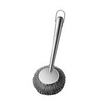 Kacheeg Spazzola per pentole in acciaio inossidabile 304 Utensili per la pulizia della cucina e per lavare i piatti, Stile: Corto