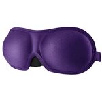 Maschera per gli occhi per il sonno antiscivolo in silicone regolabile 3D Maschera per la protezione degli occhi in memory foam tridimensionale (viola)