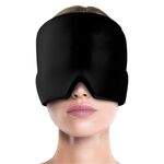 Gel Ice Hood Maschera per gli occhi rinfrescante Fascia per impacchi caldi e freddi per mal di testa, specifiche: monostrato (nero)