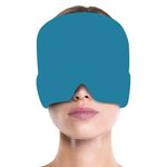 Gel Ice Hood Maschera per gli occhi rinfrescante Fascia per impacchi caldi e freddi per mal di testa, specifiche: monostrato (blu)