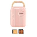 3 in 1 YIDPU Multifunzionale Colazione per Famiglia Maker Dieta Leggera Sandwich Waffle Baker, Spina CN (Rosa)