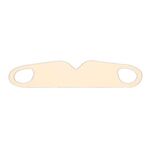 Maschera per gli occhi lavabile, elastica traspirante, resistente all'oscuramento, allevia l'affaticamento, delicata sulla pelle, taglia: L (colore della pelle)