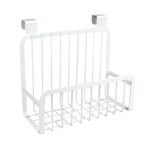 Cestino da appendere dietro la porta Scaffale per condimenti da cucina Scaffale da appendere (bianco)