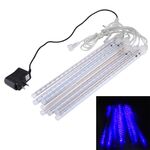 Lampada per doccia meteorica con 8 barre luminose da 30 cm, 17 LED Light-emitting Lights Stick per Natale (luce blu)