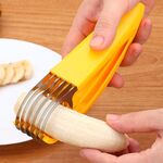 Tritatutto per affettatrice per banane da cucina per insalata di frutta (giallo)