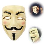 V for Vendetta Design Plastic Mask (giallo)