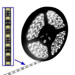 Luce in corda impermeabile epossidica, lunghezza: 5 m, Luce bianca 5050 LED SMD, 60 LED / m