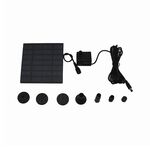 Pompa spazzola a pannello solare 1.2W (nero)