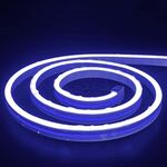 LIXINCORDA Striscia flessibile al neon in silicone flessibile con controllo tattile USB da 2 m 5 V (blu)
