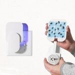 Trappola per mosche ricaricabile plug-in per mosche, falene, moscerini e altri insetti volanti con 2 carte di colla Spina americana (bianca)