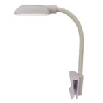 Lampada a clip LED per acquario da 5 W, presa USB, lampada per piante acquatiche traslucide per acquario (bianco)
