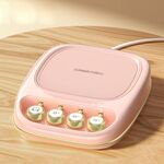 ICARER FAMILY IF-ND01 Base riscaldante per isolamento termico sottobicchiere termostatico intelligente, spina CN (rosa)