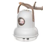 ICARER FAMILY IF-JS01 Umidificatore a doppio spray con luce notturna da tavolo con ricarica USB, Colore: bianco (bambola)