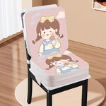 Cuscino aumentante portatile per seggiolino per bambini 2 in 1 per tavolo da pranzo, stile: ragazza carina