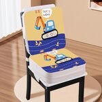 Cuscino aumentante portatile per seggiolino per bambini 2 in 1 per tavolo da pranzo, stile: escavatore