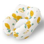 Cuscino memory per bambini a forma di U Cuscino portatile per la cura del collo dei cartoni animati, Stile: Limone