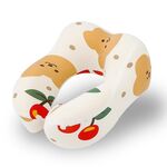 Cuscino memory per bambini a forma di U Cuscino portatile per la cura del collo dei cartoni animati, Stile: Orso
