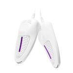 Asciuga scarpe elettrico con sterilizzazione UV alimentato da USB 5 V (bianco)