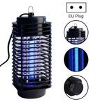3W Microwave Insect Killer Electric Mosquito Fly Bug Insect Control con lampada trappola, AC 220V, spina europea (nera)