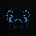 Spettacolo di danza fluorescente Occhiali luminescenti LED Occhiali lampeggianti EL con otturatore a due colori, tipo standard, consegna a colori casuali