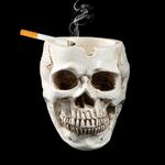 Decorazione domestica di personalità del posacenere del cranio della resina degli utensili di Halloween