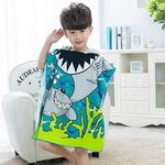 Asciugamano da spiaggia per bambini Mantello con cappuccio Kids Boy Girl Asciugamano da bagno per neonati Accappatoio assorbente Abbigliamento da bagno, Dimensioni: 60 x 120 cm, Adatto per altezza 1,2 mo meno