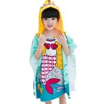 Asciugamano da spiaggia per bambini Mantello con cappuccio Kids Boy Girl Asciugamano da bagno per neonati Accappatoio assorbente Abbigliamento da bagno, Dimensioni: 60 x 120 cm, Adatto per altezza 1,2 mo meno