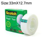 3M Scotch 810 Magic Invisible Tape Nastro trasparente per la riparazione della scrittura senza traccia, dimensioni: 33 mx 12,7 mm
