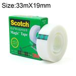 3M Scotch 810 Magic Invisible Tape Nastro trasparente per la riparazione della scrittura senza traccia, dimensioni: 33 mx 19 mm