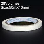 28 volumi ad alta adesione per decorazione a spruzzo per mascheratura da ufficio per scrivere bellissimo nastro di carta, dimensioni: 50 mx 10 mm