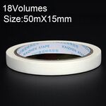 18 volumi ad alta adesione per decorazione a spruzzo per mascheratura da ufficio per scrivere bellissimo nastro di carta, dimensioni: 50 mx 15 mm