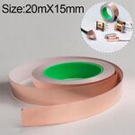 Nastro biadesivo per mascheratura in rame conduttivo in rame puro, dimensioni: 20 mx 15 mm