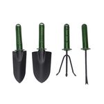 Attrezzi da giardino Giardinaggio Pala Forchetta Rastrello Manico in plastica Attrezzi da giardino Quattro set di attrezzi per piante da giardinaggio Set